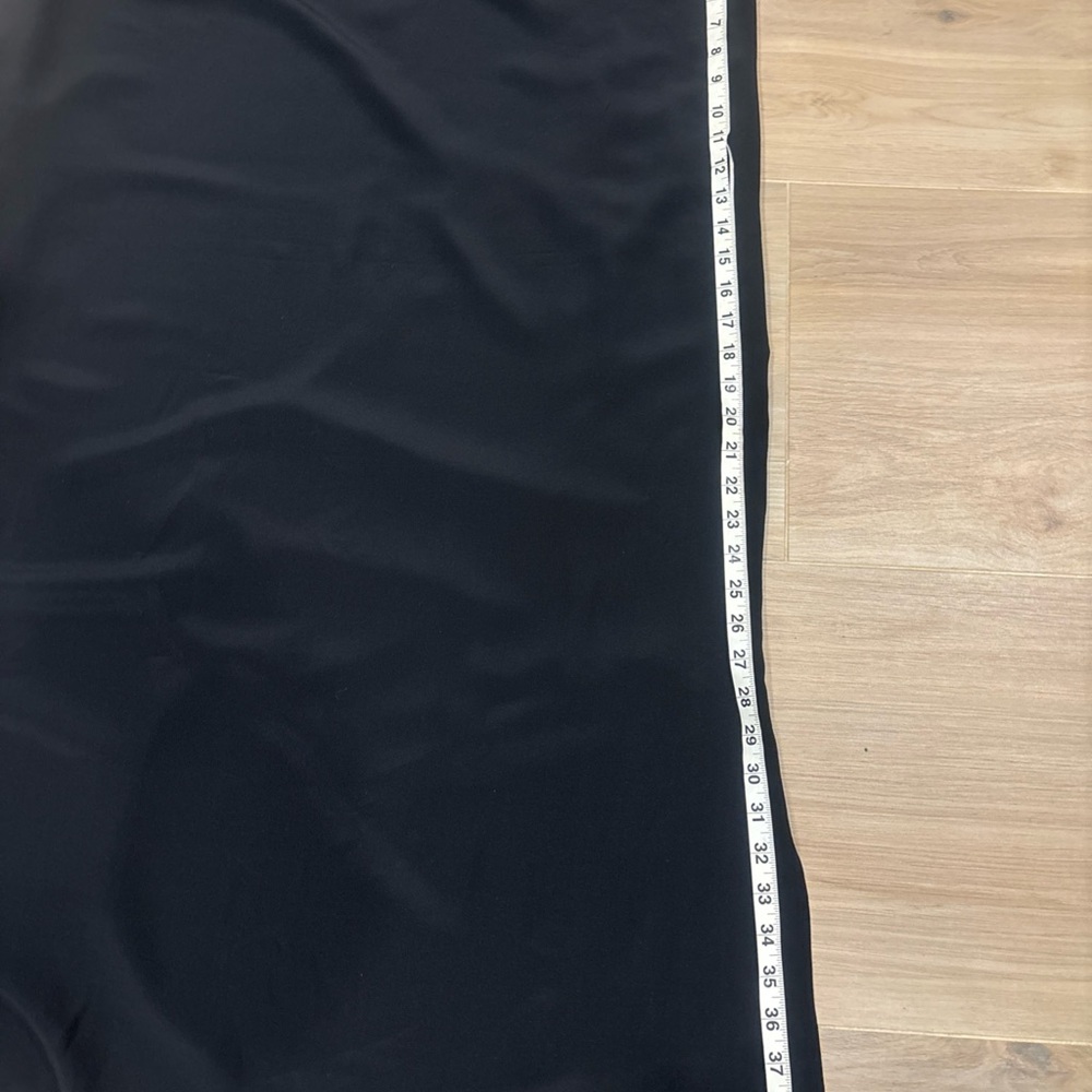 Diane von Furstenberg Vintage Y2K Minimalist Maxi Dress Silk Black Womens 1X - Picture 8 of 9